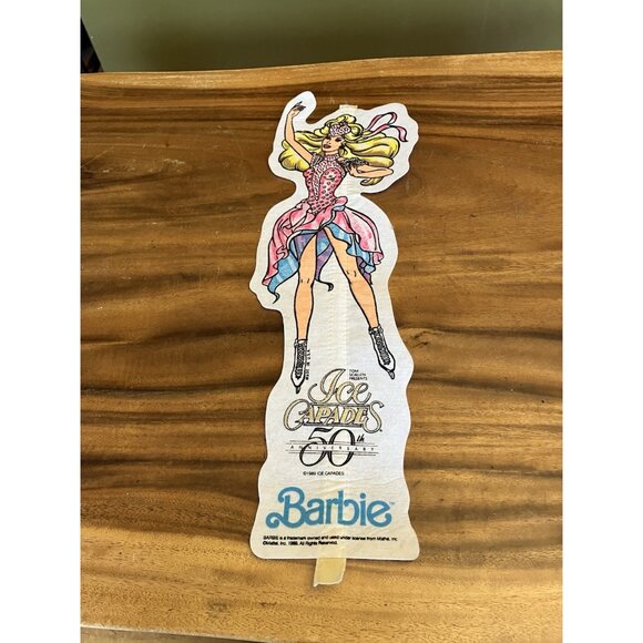 Barbie Ice Capades 50th Anniversary Pennant 1989 Souvenir 23” ( NO STICK ) - Picture 2 of 12